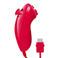 Miniatyrbillede 1 af 5: 2-pak til Wii Nunchuck controller, Nunchuck joystick fjernbetjening spil red