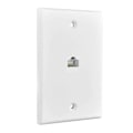 Pikkukuva 2 / 5: 2-pakkaus 1-porttinen Ethernet-seinälevy, seinälevy RJ45 naaras-naaras inline-liittimellä