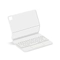 Pikkukuva 3 / 5: iPad Air 11 (2024) (M2) Bluetooth-näppäimistö Magneettinen Ripustus PC+PU Nahka Tablet-kotelo - Valkoinen Multicolor White
