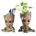 Pikkukuva 3 / 5: Työpöydän koriste-esine Groot kukkaruukut Koti Puutarha Ruukut Istutuslaatikot Mini Tree Man hahmo Auton riipus Lasten lahjat 3