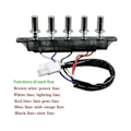 Miniatyrbild 2 av 5: Köksfläkt 5 Knapp Switch Knapp Universal Tillbehör Switch Kontrollpanel Controller-hao gx20241205462
