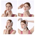 Miniatyrbillede 3 af 6: Hake- og Kindben Silikon Slimming Bandage V-Line Ansigtsformeringsværktøj 1 stk Beige 1pc Beige