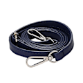 Miniatyrbild 1 av 5: Justerbar Lång Läder Crossbody Axelremsersättning Handväska Bälte Dark Blue  Silver Button