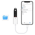 Pikkukuva 7 / 9: iPhone-sovitin USB:lle - USB 2.0 naaris liitäntään Lightning - OTG valkoinen