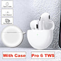 Pikkukuva 1 / 5: Pro6 TWS Langattomat Kuulokkeet Mikrofonilla Bluetooth-Korvanapit Urheilujuoksu Korvakorut Apple iPhone Xiaomi Pro6 Kuulokkeet White-(Box)