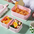 Miniatyrbilde 2 av 5: Matboks, bento-boks for jenter, rosa matboks for barn