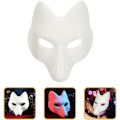 Miniatyrbild 4 av 4: Vargmask Djurmasker 2 st Rävmask, Halloween Vit Rävmask A A