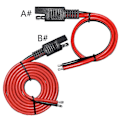 Pikkukuva 2 / 5: SAE-jatkekaapeli Nopea irrotusliitin 14AWG - Latausjohdon johtosarja 1 meter