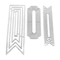 Handkonto Kolstål Skärformar Handgjord DIY Stencil Form Prägling