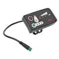 Miniatyrbilde 2 av 5: Elektrisk Sykkel LED Strømdisplay Panel Elektrisk Sykkel Modifikasjon Display Meter Med Vanntett 5p Hannplugg For 22.2mm Styre 36v
