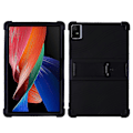 Pikkukuva 1 / 5: Silikoninen tablettikotelo TCL Tab 11 -tabletille, PC-jalusta, paksunnetut kulmat, suojaava tablettikotelo Black