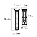 Miniatyrbillede 5 af 5: Blød silikone urrem til Suunto 5 22.5mm Black Other Phone Models