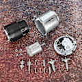 Miniatyrbilde 4 av 5: Sidespeil Vinge Folding Del Motor Gear Reparasjonssett Komplett L/H Passer for X5 E53 E46 1999-2006