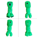 Miniatyrbilde 3 av 5: 2 stk Creeper og Enderman - Plysjfigurer