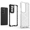 Miniatyrbillede 2 af 5: Oppo Reno12 5G Cover - PC+TPU Telefonbeskyttelse med Honningkageform, Stødabsorberende Blue