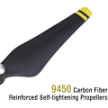 Miniatyrbillede 5 af 5: 4 stk Propellerblade Carbonfiber Forstærkede Propeller til DJI Phantom 3 Drone Quadcopter Tilbehør (Gul Kant)