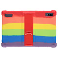 Miniatyrbild 1 av 5: Tablet-fodral för Blackview Tab 12 Stöttåligt Silikon+PC Skyddsfodral med Ställ Multi color