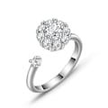 Miniatyrbillede 1 af 5: Fidget Angst Ring Til Kvinder Fidget Spinner Stress Worry Rings Spinde Ringe Meditation Anti-angst Rolig Worry Stress Relief Ring Smykker Valent Style 5