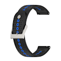 Miniatyrbillede 1 af 5: Farverig hul silikonerem til Suunto 9 Peak Black Blue