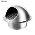 50-200mm Rostskyddad Väggventil Fast Spänne Regnsäker Polerad Förtjockad Gallerventilationsskydd För Utsidan Mengxi 160mm