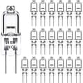 20-pak G4 halogenpærer 10W 12V - Varm hvid