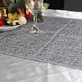 Miniatyrbild 5 av 5: Grå imitation linne bordsduk Burlap bordsduk för heminredning