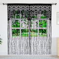 Miniatyrbild 2 av 5: 2 st Rumsavdelare Dörröppning Hippie Fönsterpanel Rumsavdelare Vägggardiner (39×79 tum/100×200 cm) gray