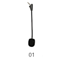 Miniatyrbilde 3 av 5: Erstatningsmikrofon for HyperX Cloud II Alpha Gaming Headset 3.5mm Avtakbar Mikrofon