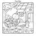 Miniatyrbillede 6 af 8: Farvelægningsbog til voksne og teenagere med super søde dyrefigurer med simple og lette mønstre til afslapning Lommebog Item 26: 48 pieces