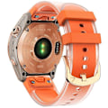 Miniatyrbilde 1 av 5: Kompatibel med Garmin Fenix 7S QuickFit 20mm Gjennomsiktig Design Klokkerem Justerbar Silikonrem Orange