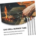 Miniatyrbillede 3 af 5: 4-delt tilbehør til gasgrillbrænder i rustfrit stål: Universelle varmerør til holdbar og nem installation
