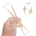 Miniatyrbild 4 av 5: Dubbelskalig Vernier-skjutmått för ögonbryn, Gyllene snittet, Mikroskrapa, Mäthjälpmedel gold