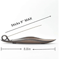 Miniatyrbillede 2 af 5: Røgelsespindeholder Keramisk Røgelsesbrænder med Askeopsamler 22,4 cm (Form 9)