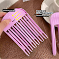 Miniatyrbilde 3 av 5: Pannelugger for kvinner, enkle å bruke, DIY hårrullere for styling, klipping, seksjonering av salonghår Purple Combined
