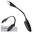 Miniatyrbilde 1 av 8: Les med letthet med vår boklampe - Leselampe med LED og klips Svart