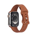 Miniatyrbillede 1 af 5: Passer til iwatchS9 876SE Apple Watch armbånd præget lille rose silikone solsikke - Sunflower - reddish brown 38/40/41mm