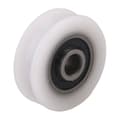 4st U 4*20*6.5-7.4 Vit Inner Dia 6mm U Spår Nylon Remskiva För Skjutdörr