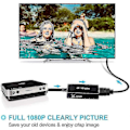 Pikkukuva 2 / 5: RCA - HDMI-muunnin, komposiitti - HDMI-sovitin tukee 1080p PAL/NTSC