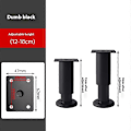 Pikkukuva 2 / 5: Helposti asennettava 4 pöydänjalan sarja, korkeussäädettävä sopimaan erilaisiin kodin tyyleihin Black 12cm-18cm