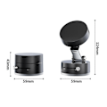 Miniatyrbillede 3 af 5: Magnetisk telefonholder med vakuumsugekop, 360 graders roterende, universal, håndfri, bærbar White