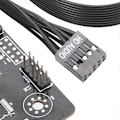 Miniatyrbilde 5 av 5: Fleksibel 9-pinners HD lydkabelkonverter MB USB 9-pinners intern hann til hunn kontaktadapter 30CM
