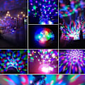 Miniatyrbillede 2 af 4: RGB Disco Lys DJ Lampe Fødselsdagsfest Lys Dekorationer Bold Projektor