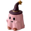 Halloween Spöke Keramikmugg, Nyhet Temugg, 401-500ml Halloween Kaffemugg med Lock - Vänligt Spöke (Rosa) Rosa