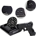 Miniatyrbild 3 av 5: Target Väckarklocka, Kreativ Pistolskytte Alarm Personlig 12 Timmars Digital Display För Tunga Sovmorgnar, Nyhetspresent För Pojkar Flickor (svart-fa