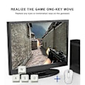 Miniatyrbillede 5 af 5: USB Triple Fodkontakt Controller Tast Tilpasset Keyboard Gaming Multimedia Action Pedal til Comp