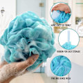 Miniatyrbild 2 av 4: Loofah Exfolierande Badsvamp – 60g/st Extra Stor Duschpuff, Kroppspuff, Duschsvamp, Duschskrubbset om 4