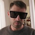 Miniatyrbillede 5 af 7: Nye Trend Store Solbriller med Én Brille, Uv400, Street Shot Kørsel Leopard-Tea