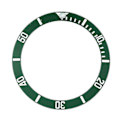 Miniatyrbilde 1 av 5: Urskive Keramisk Bezel, Submariner Automatisk Utskiftningstilbehør WhiteGreen