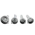 Miniatyrbilde 5 av 5: 2 stk. 35/42/45/48/60 mm Universal Motorsykkel Kan DB Killer Lyddemper Støydemper Lydeliminator Eksos Justerbar Sølv 2Pcs Long 35mm