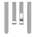 Miniatyrbild 4 av 5: Silikonarmband för Garmin Lily 2 med Magnetisk Vikbar Spänne Light Grey Silver Buckle